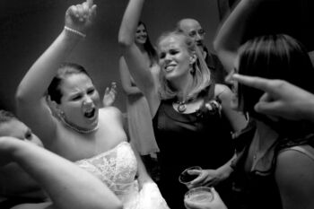bride dancing at her wedding
