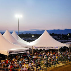 West Slope Colorado Oil and Gas Association's annual Bull Ride 'n' BBQ. corporate event tents