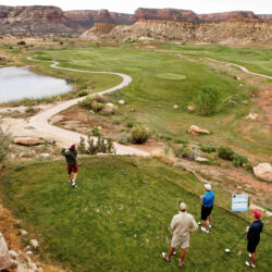 golfers golfing