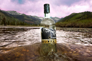 Telluride vodka in the river
