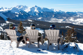 Telluride Ski Resort relaxing with a view at telluride ski resort